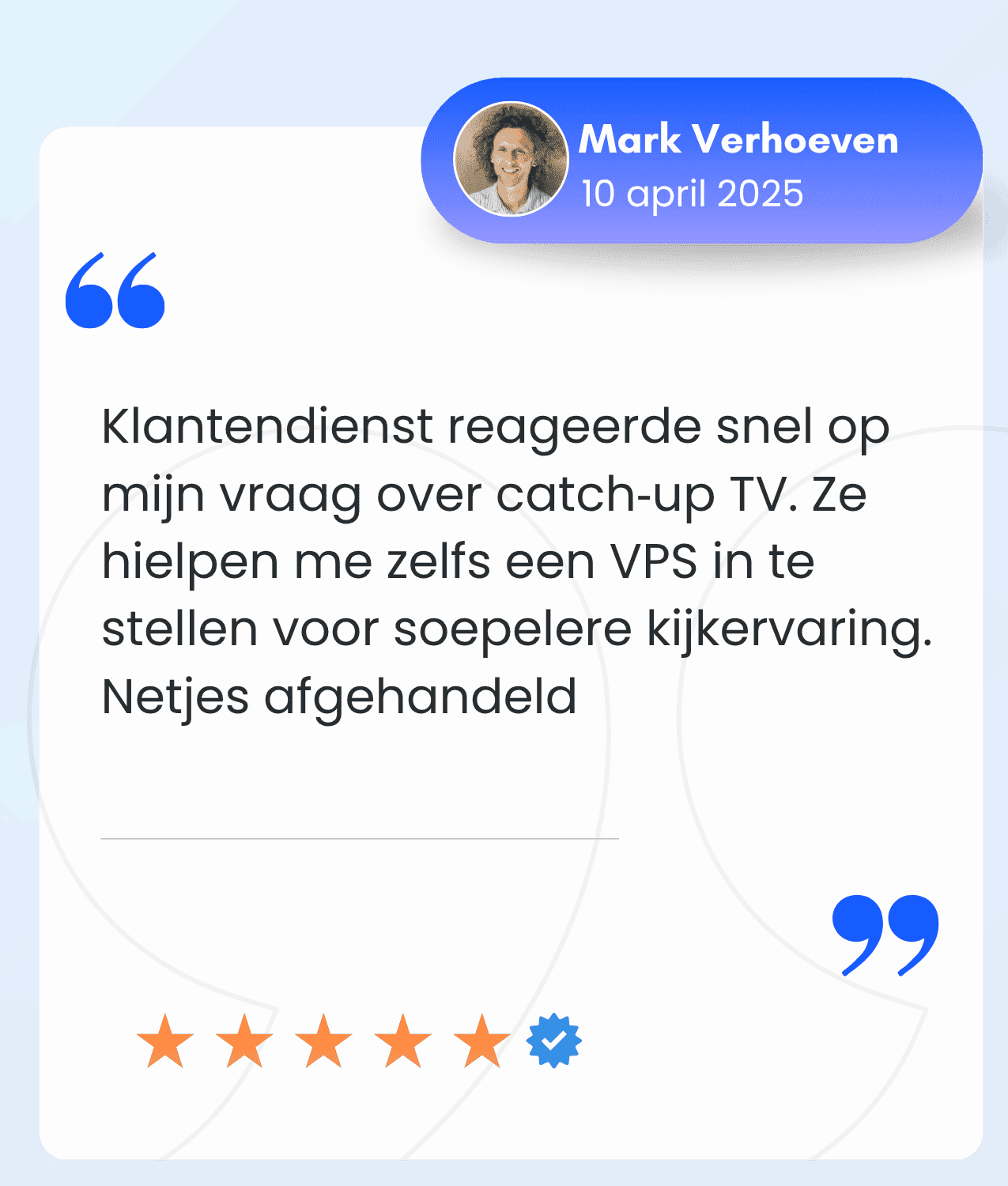 Blue and White Modern Customer Testimonial Reviews Instagram Post (3)