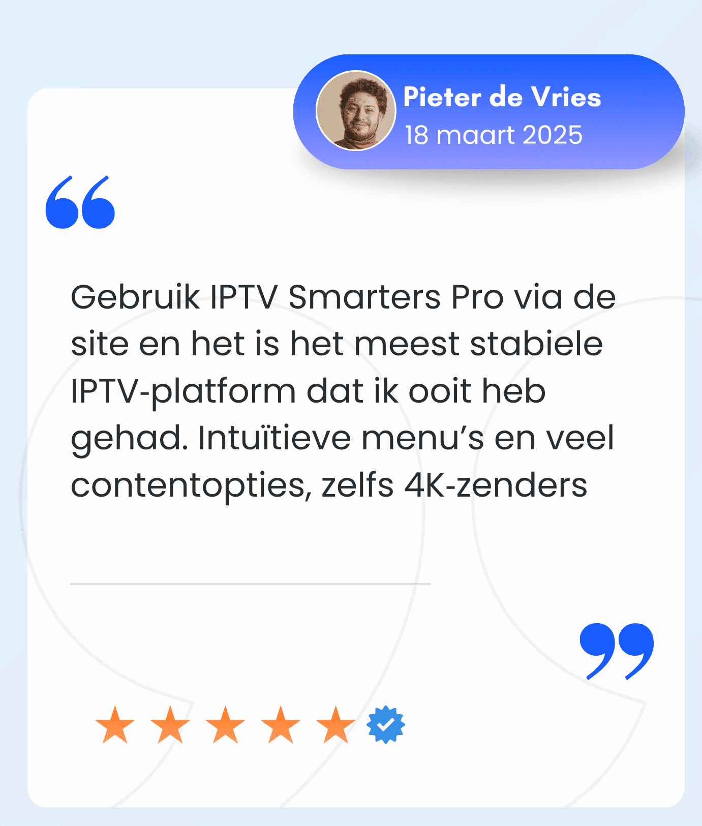 Blue and White Modern Customer Testimonial Reviews Instagram Post (5)