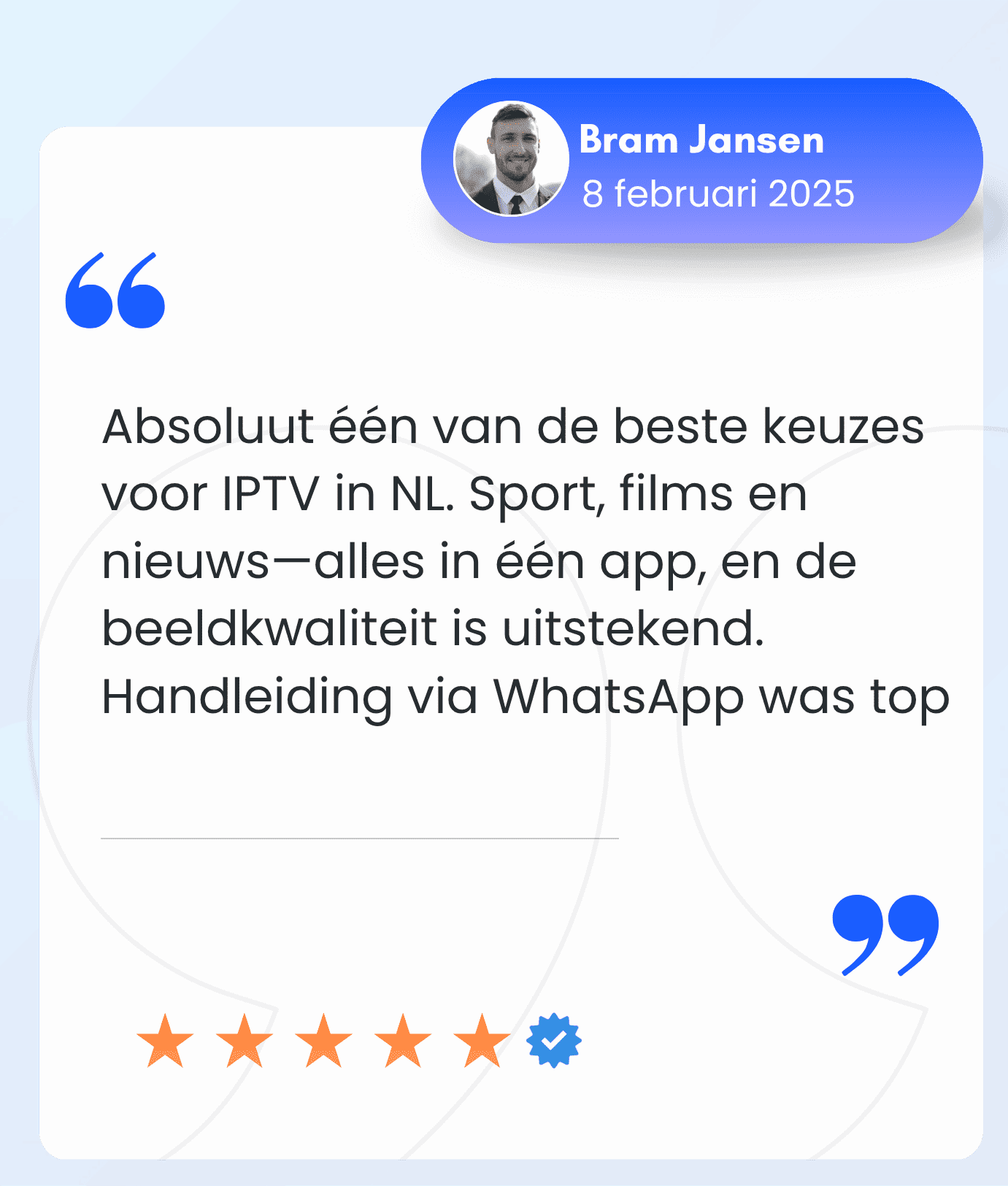 Blue and White Modern Customer Testimonial Reviews Instagram Post (7)
