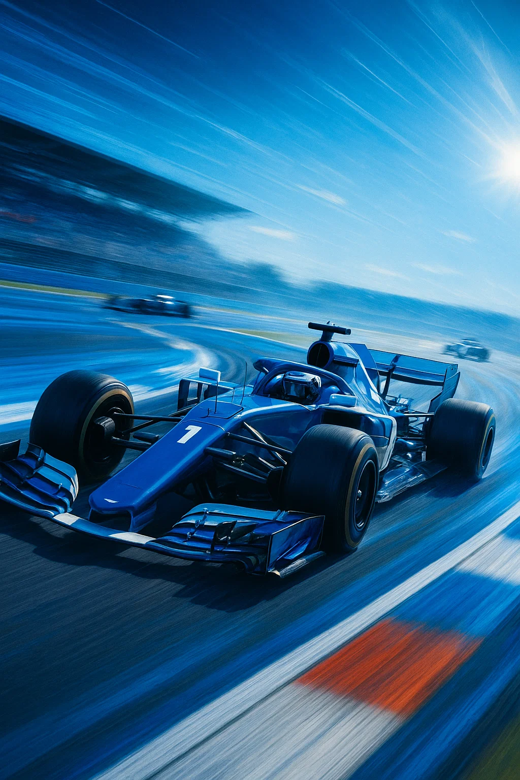High-speed race car on track during a motorsport event, available for live streaming with IPTV Smarters Pro