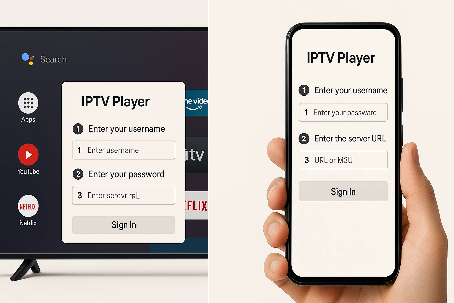 IPTV Smarters Pro installeren op Android-telefoon en Android TV in drie stappen.