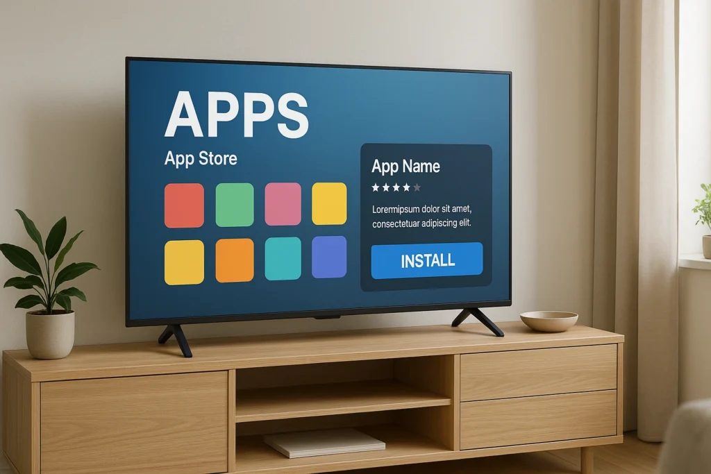 IPTV Smarters op Samsung (Tizen) en LG (webOS) via de app-store installeren.